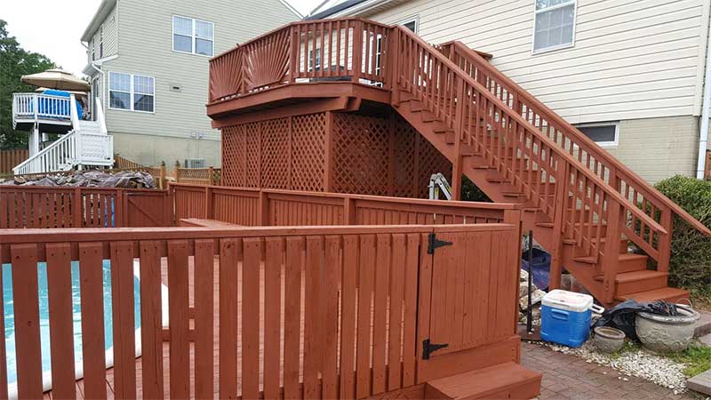 Deck & Fence After	